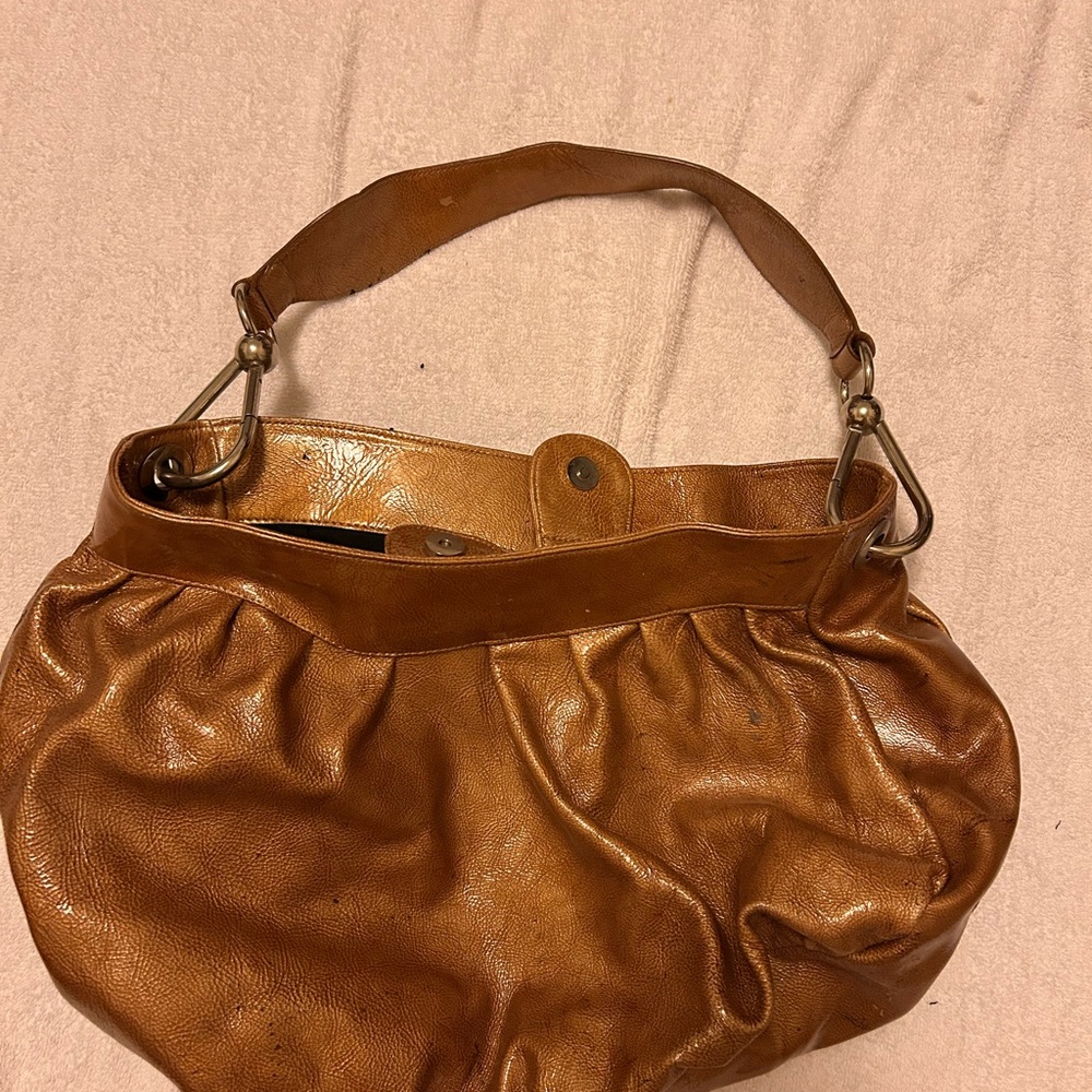 Elegant Tan Leather Women's Bag